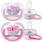 Avent Пустышка ортодонтическая Ultra Air I love для девочек 0-6 мес 2шт, арт. SCF080/02