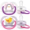 Avent Пустышка ортодонтическая ultra air animal для девочек 0-6 мес 2 шт, арт. SCF080/06