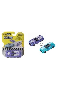 Flip Cars Машинка-трансформер 2 в 1 Атомный спорткар и спорткар кабриолет, арт. EU463875B-02