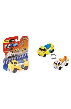 Flip Cars Машинка-трансформер 2 в 1 Бетономешалка и Траншеекопатель, арт. EU463875-02