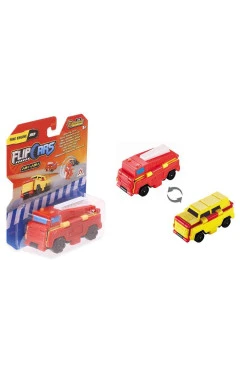 Flip Cars Машинка-трансформер 2 в 1 пожарная машина и внедорожник, арт. EU463875-05