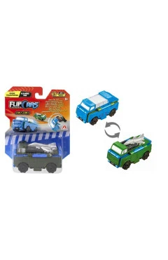 Flip Cars Машинка-трансформер 2 в 1 Дрон-транспортер и Уборочный автомобиль