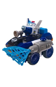 Super Wings Игровой набор Mission Teams Paul's Police Rover, Полицейский автомобиль Пола