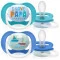 Avent Пустышка Ultra Air ортодонтическая I love мальчикам 6-18 мес 2 шт SCF080/03