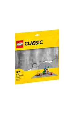 LEGO Конструктор Classic серая базовая пластина 11024