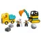 LEGO Конструктор DUPLO Грузовик и гусеничный экскаватор 10931