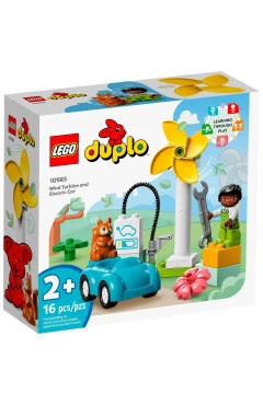 LEGO Конструктор DUPLO Town Ветровая турбина и электромобиль