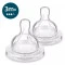 Philips Соска Avent силиконовая анти-колик, 3 мес+, 2 шт, средний поток, арт. SCY763/02