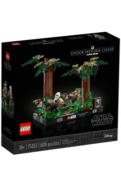 LEGO Конструктор Star Wars Диорама «Погоня на спидере на Эндоре»