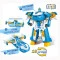 Super Wings Ігровий набір Transforming Aircraft Повітряна база Робот світло звук, арт. EU760888