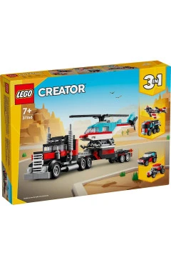 LEGO Конструктор Creator Бортовий вантажівка з вертольотом, арт. 31146