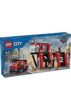 LEGO Конструктор City пожарное депо с пожарной машиной, арт. 60414