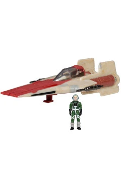 Ігрова фігурка Star Wars A-Wing 7.5 см з транспортом колекційна, арт. SWJ0079