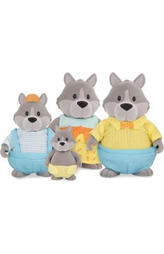 Набор фигурок Li'l Woodzeez семья волков 4 ед, арт. WZ6462