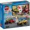 Конструктор LEGO City «піца-авто проти пожежної машини» набір перегонів, арт. 60458