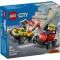 Конструктор LEGO City «піца-авто проти пожежної машини» набір перегонів, арт. 60458