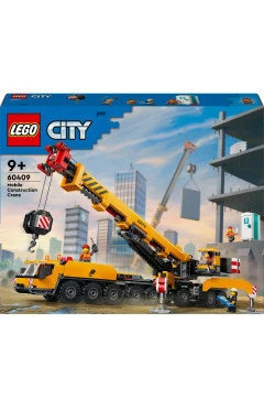 Конструктор LEGO City жёлтый передвижной строительный кран, арт. 60409