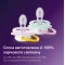 Пустышка Avent Ultra Air, 0-6 мес., 2 шт, дизайн для девушек, арт. SCF080/24