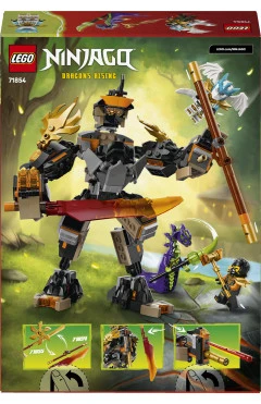 Конструктор LEGO Ninjago робот Коула для місії и дракон Зейн, арт. 71854