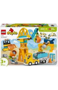 Конструктор LEGO DUPLO Town 3-в-1 будівельний майданчик і техніка, арт. 10476