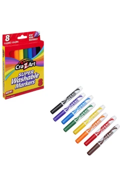 Маркері легкозмивні Cra-Z-Art super washable 8 шт, арт. 10000CRA