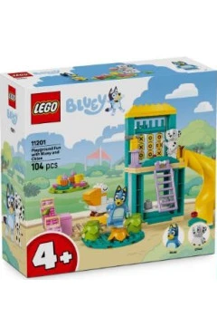 Конструктор LEGO bluey веселощі з Блуї і Хлоєю на ігровому майданчику, арт. 11201