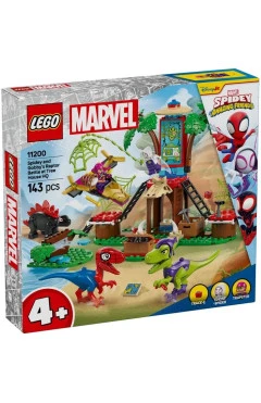 Конструктор LEGO Spidey битва паука и раптора Гобби в штаб-доме на дереве, арт. 11200