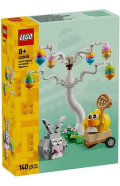 Конструктор LEGO Iconic пасхальний кролик та полювання на курячі яйця, арт. 40808