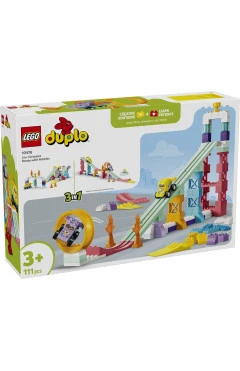 Конструктор LEGO DUPLO Town 3 в 1 цікаві гірки і трампліни з автомобілями, арт. 10478