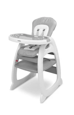 Стільчик трансформер для годування Caretero Homee Grey, сірий