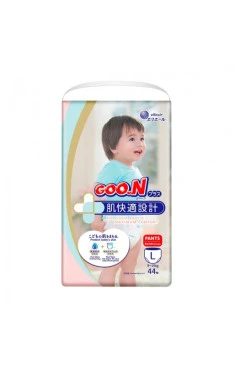 Трусики-подгузники GOO.N Plus для детей 9-14 кг (размер L, унисекс, 44 шт)
