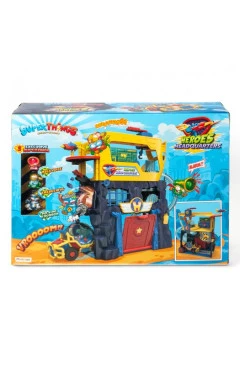 Игровой набор SUPERTHINGS S – штаб-квартира (штаб, машина, 3 фигурки), арт. PSTSP112IN40