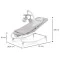 Шезлонг-качалка Kinderkraft Felio 2 stone grey, арт. 301084