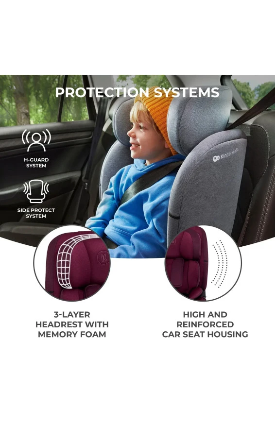 Автокрісло Kinderkraft Oneto3 i-Size cherry pearl (KCONE300RED0000), арт. 301120