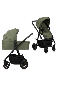 Коляска универсальная 2 в 1 Lionelo AMBER PLUS 2IN1 green forest