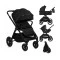 Универсальная коляска 3 в 1 Lionelo LAYLA 3IN1 black onyx
