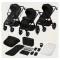 Универсальная коляска 3 в 1 Lionelo LAYLA 3IN1 black onyx