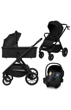 Универсальная коляска 3 в 1 Lionelo LAYLA 3IN1 black onyx