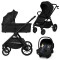 Универсальная коляска 3 в 1 Lionelo LAYLA 3IN1 black onyx