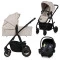 Коляска универсальная 3 в 1 Lionelo AMBER PLUS 3IN1 beige sand