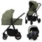 Коляска универсальная 3 в 1 Lionelo AMBER PLUS 3IN1 green forest