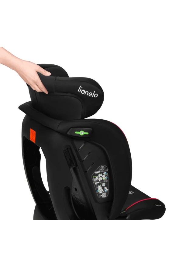 Автокресло Lionelo AART I-SIZE black carbon red
