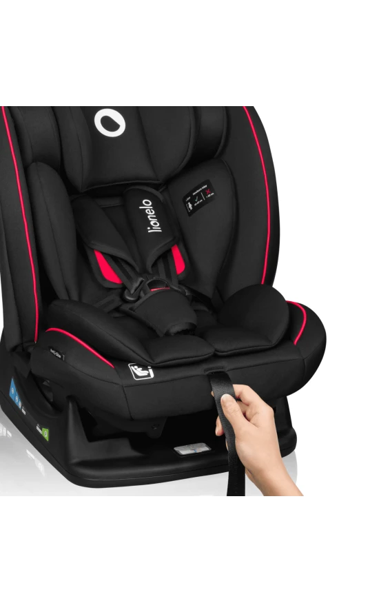 Автокресло Lionelo AART I-SIZE black carbon red