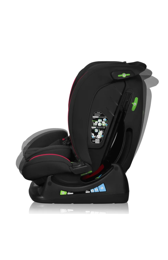 Автокресло Lionelo AART I-SIZE black carbon red