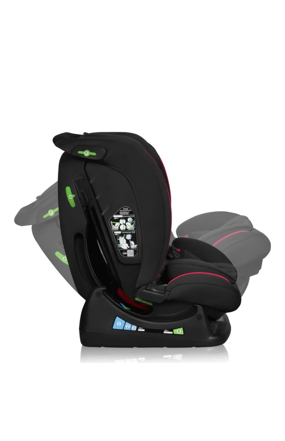 Автокресло Lionelo AART I-SIZE black carbon red
