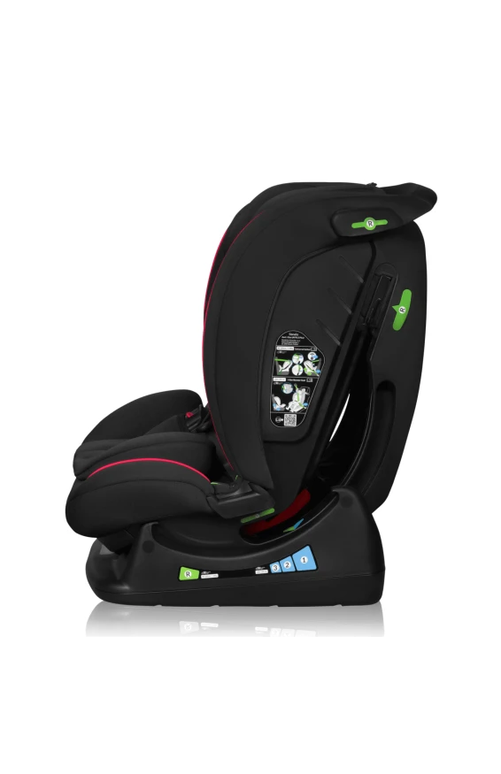 Автокресло Lionelo AART I-SIZE black carbon red