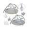 Развивающий коврик Kidwell grace bunny, арт. MAEDGRB01A1