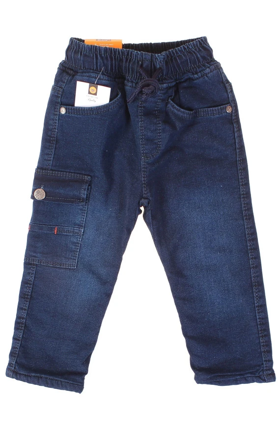 Брюки Джинсові, для мальчиков, т-синій, 947481