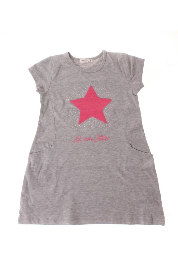 Платье для девочек серое, арт. 918831