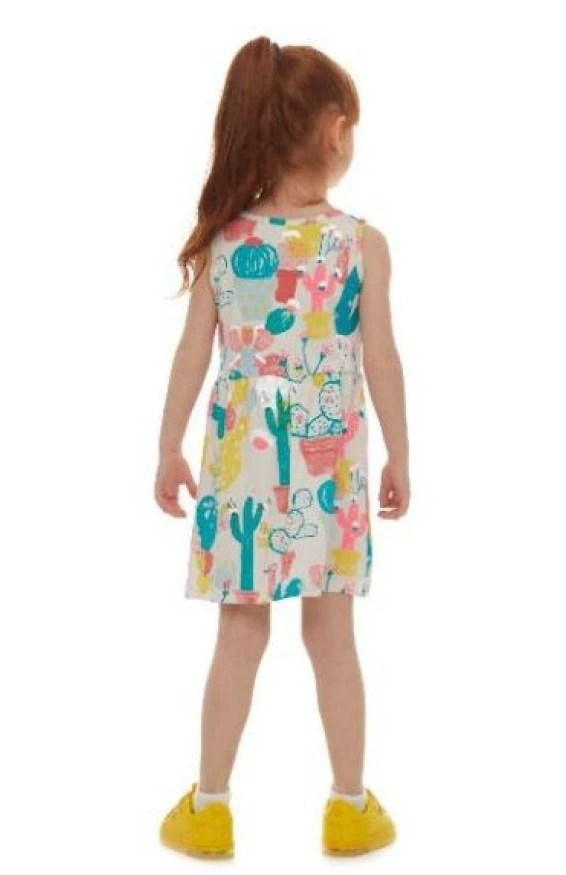 Сарафан для дівчаток кремового і зеленого кольору, арт. 946154